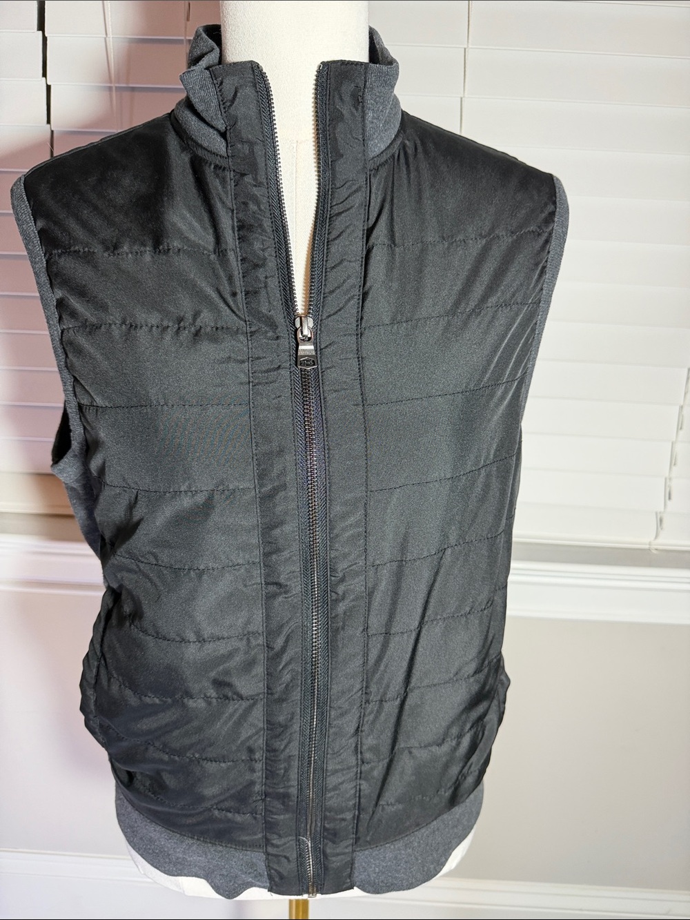 Banana Republic Black Quilted Vest